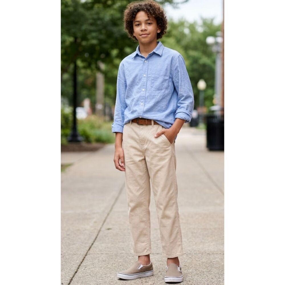 H&M Youth Chino Pants Adjustable Waist Boy's Size 14